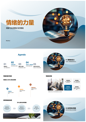 2025情绪力量理解处理表达尊重沟通需求关联PPT模板