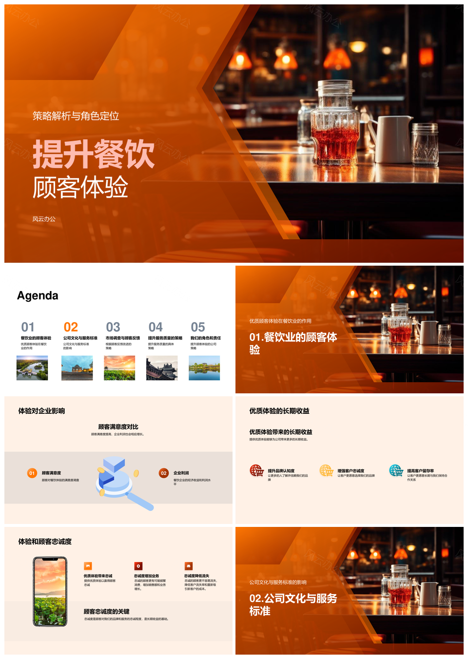 餐饮业顾客体验策略定位提升忠诚度PPT模板