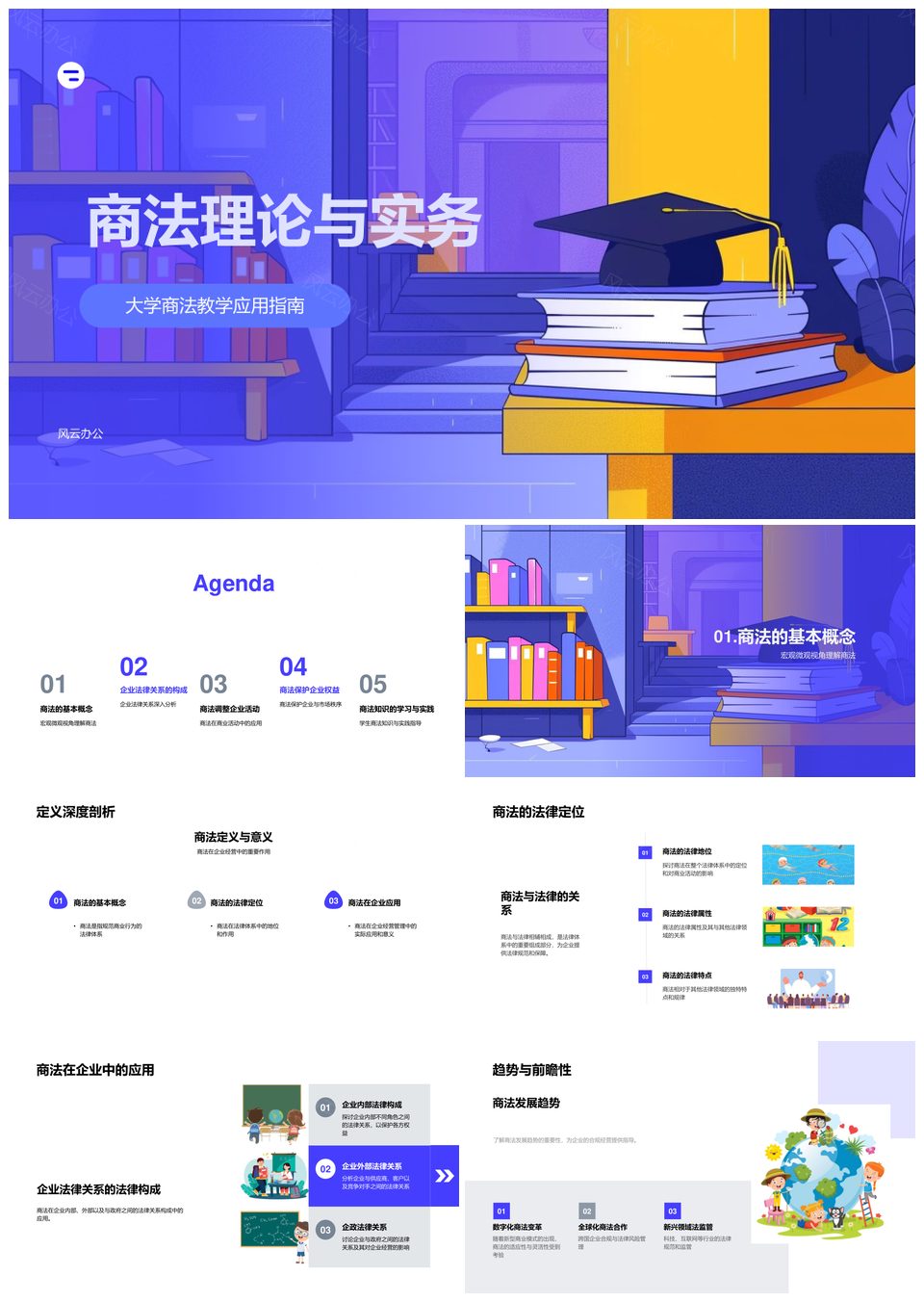 商法理论与实务法律定位企业关系PPT模板