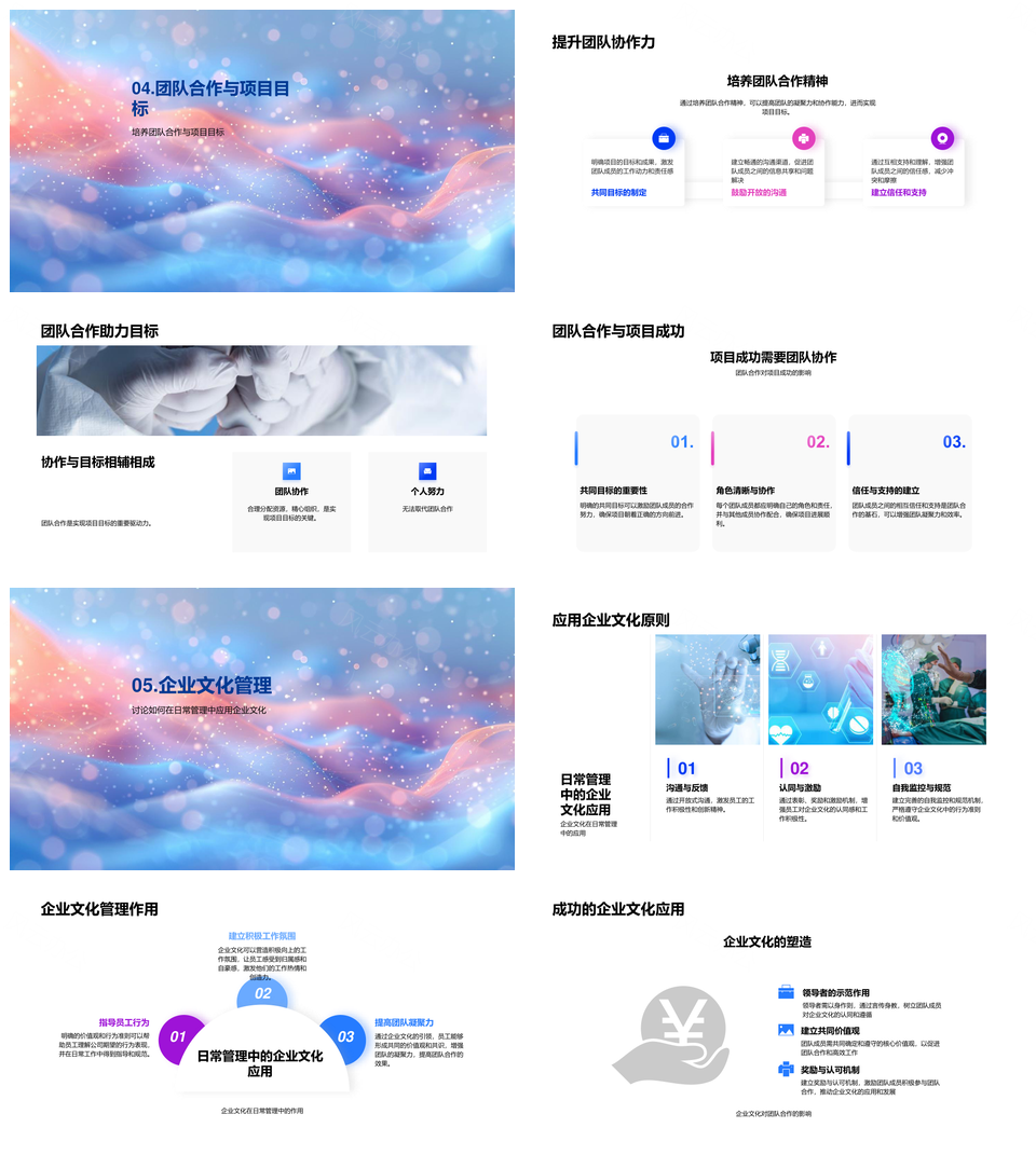 项目管理团队协作文化建设信任准则PPT模板