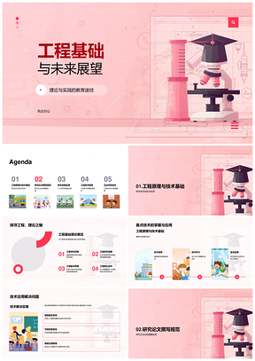 工程基础理论技术应用与发展趋势PPT模板