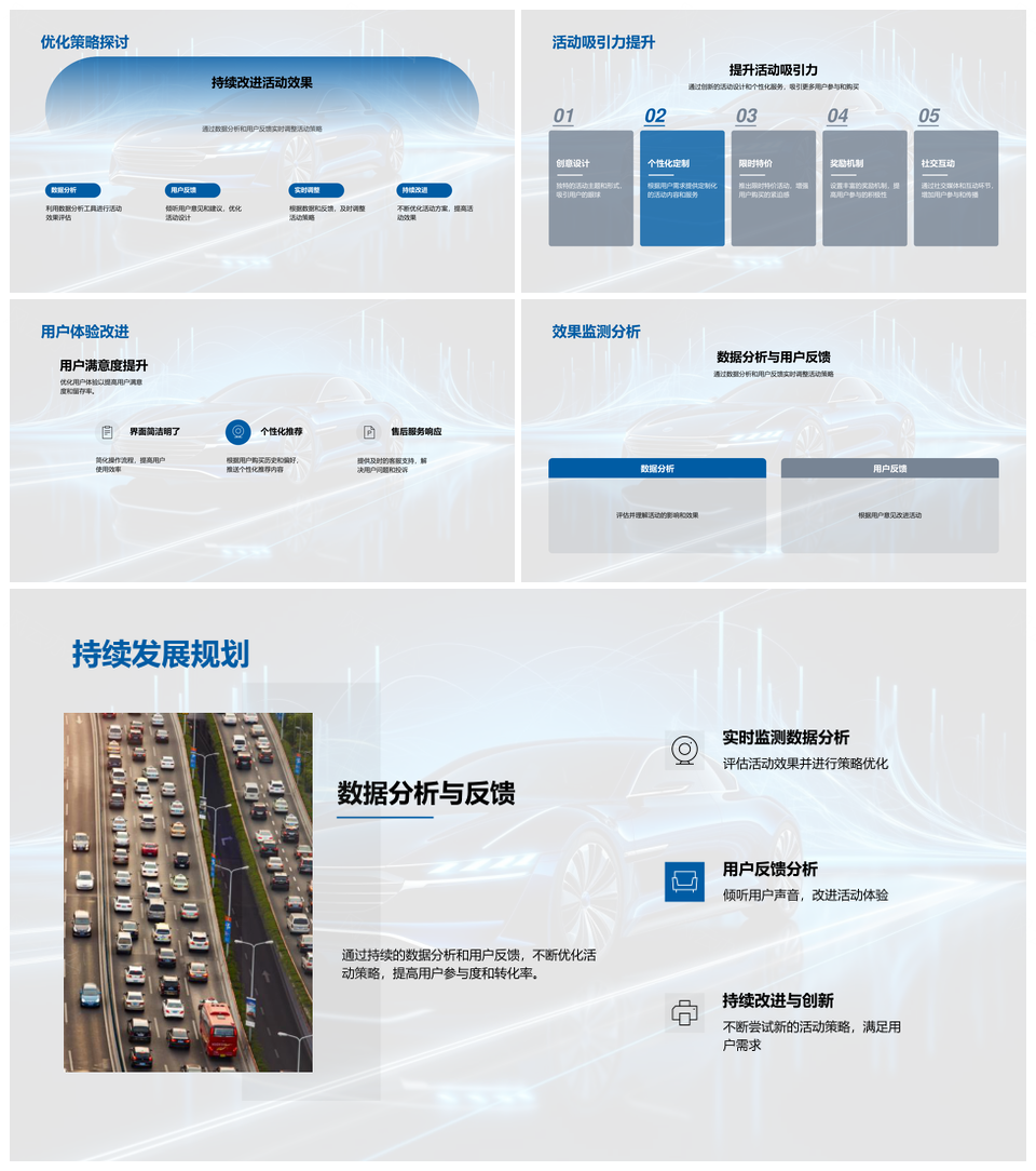 汽车电商趋势营销技术创新与消费能力分析PPT模板