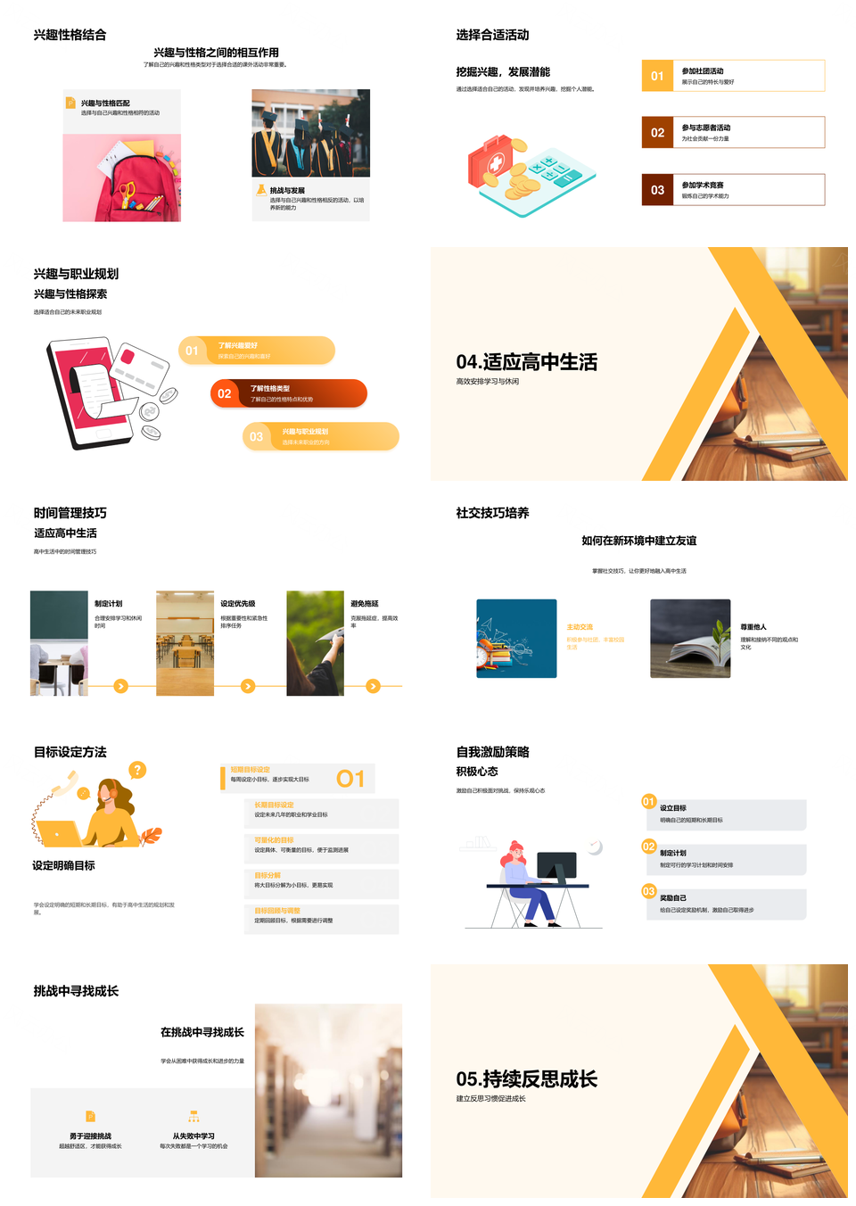 高一新生自我探索与适应攻略PPT模板