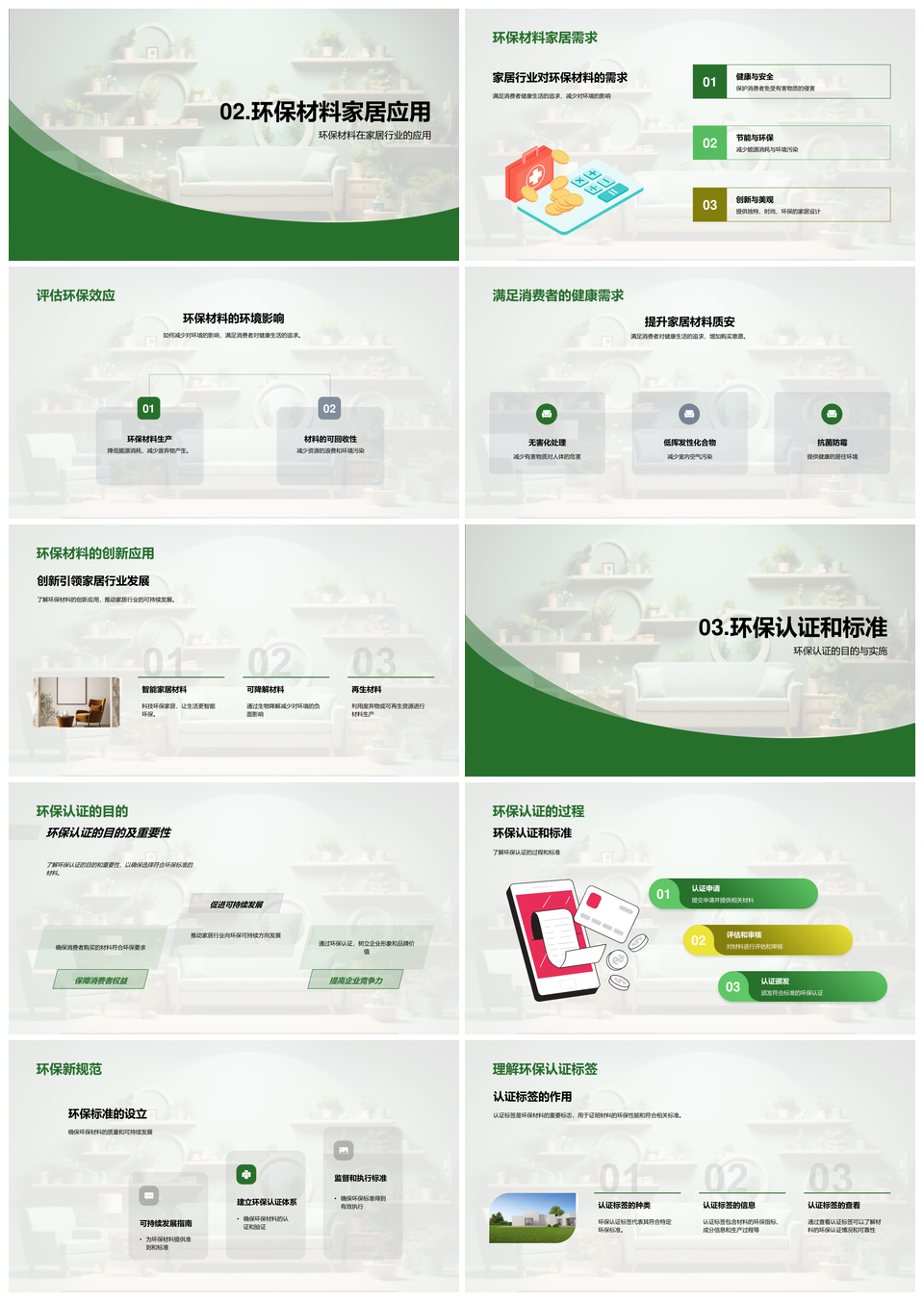 绿色家居环保材料采购认证指南PPT模板