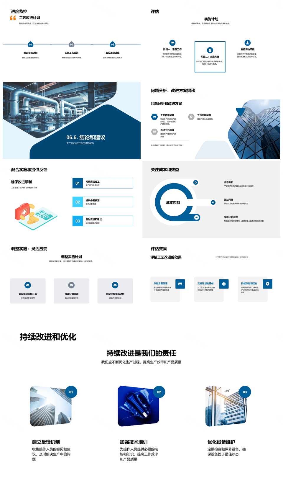 工艺改进方案提升效率质量案例分析PPT模板