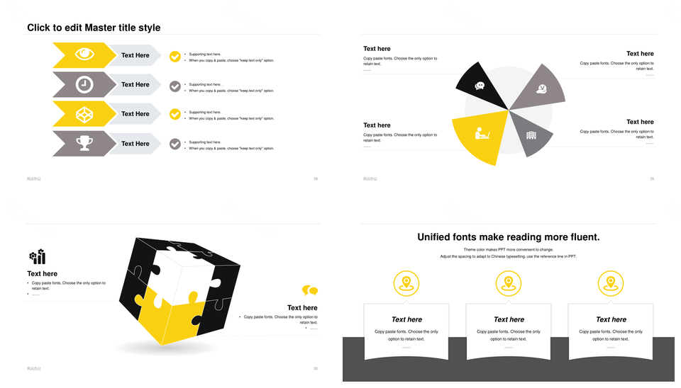 黄色创意简约大气高端手机竞聘述职报告PPT模板