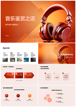 2025初中音乐鉴赏提升感知多思多类型教学PPT模板