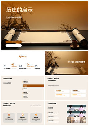 历史启示深度学习过去现在未来PPT模板