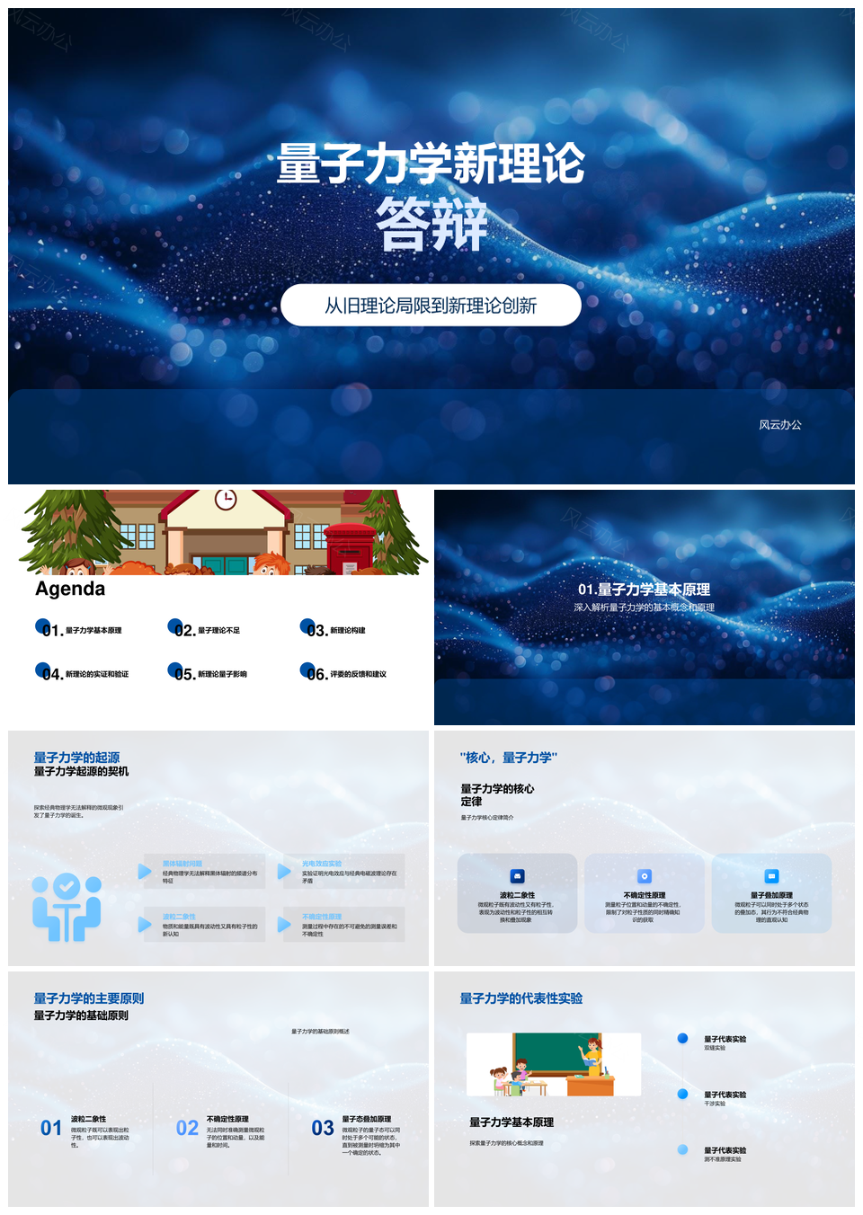 量子力学新理论突破旧局限创新构架PPT模板