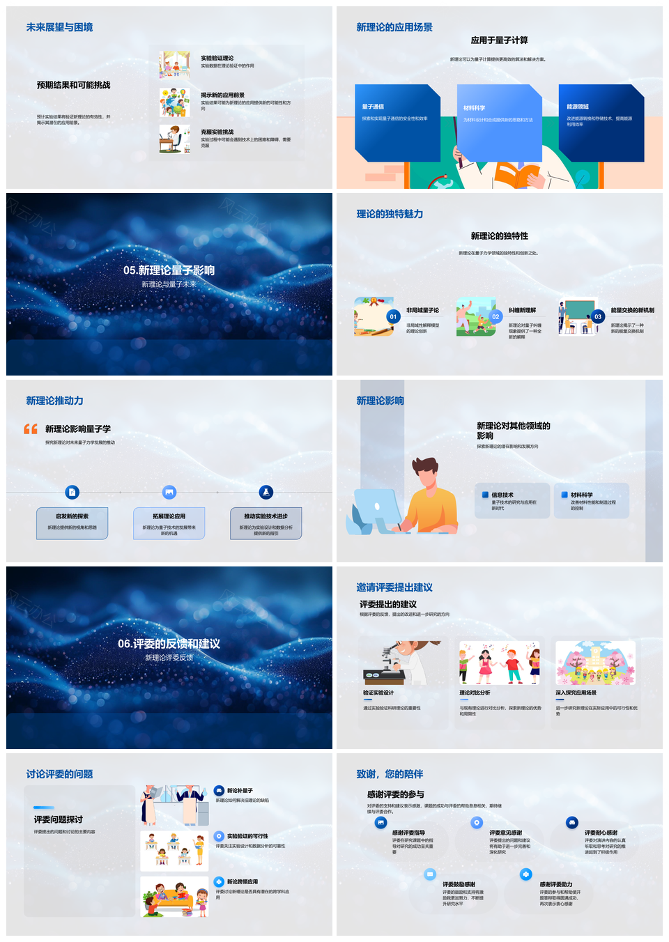 量子力学新理论突破旧局限创新构架PPT模板