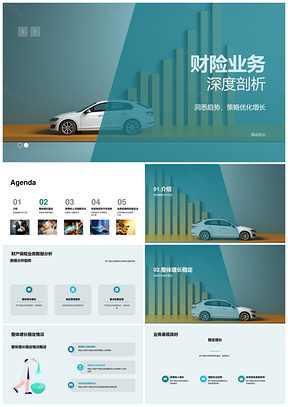 财产保险业务数据分析方法解析PPT模板