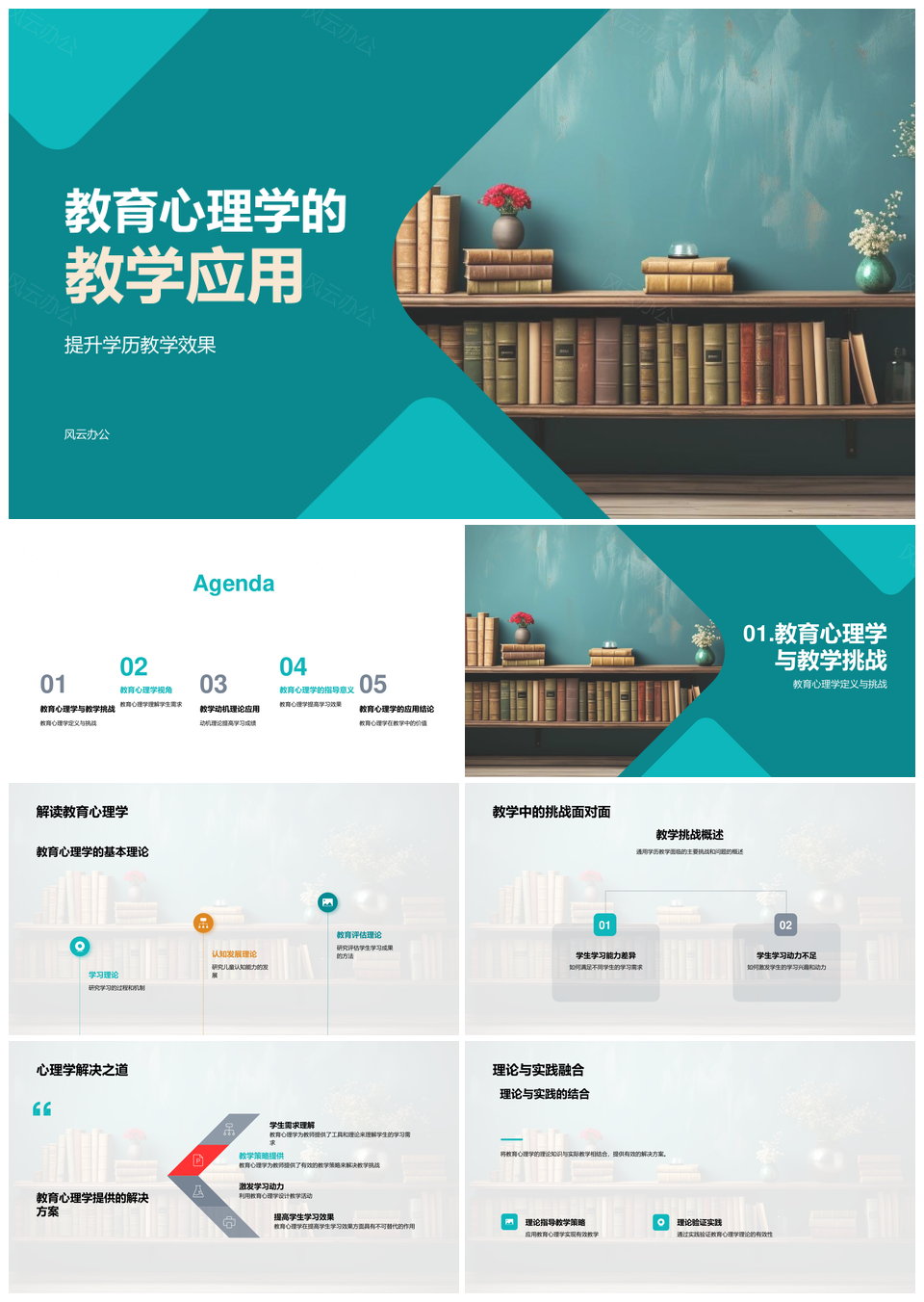 教育心理学应用提升学历教学效果教师培训策略PPT模板