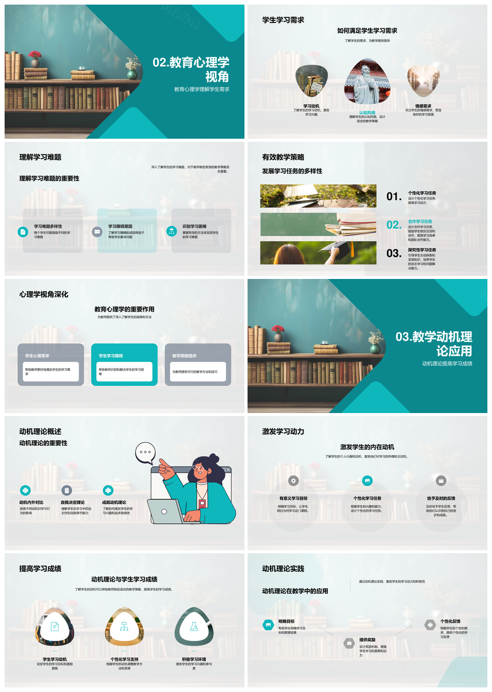 教育心理学应用提升学历教学效果教师培训策略PPT模板