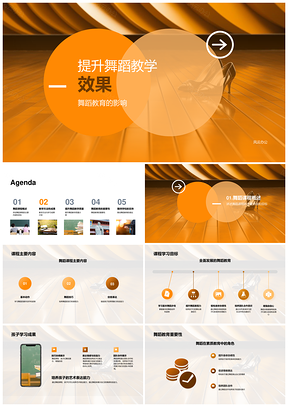 小学舞蹈教育模仿互动表演教学效果提升PPT模板