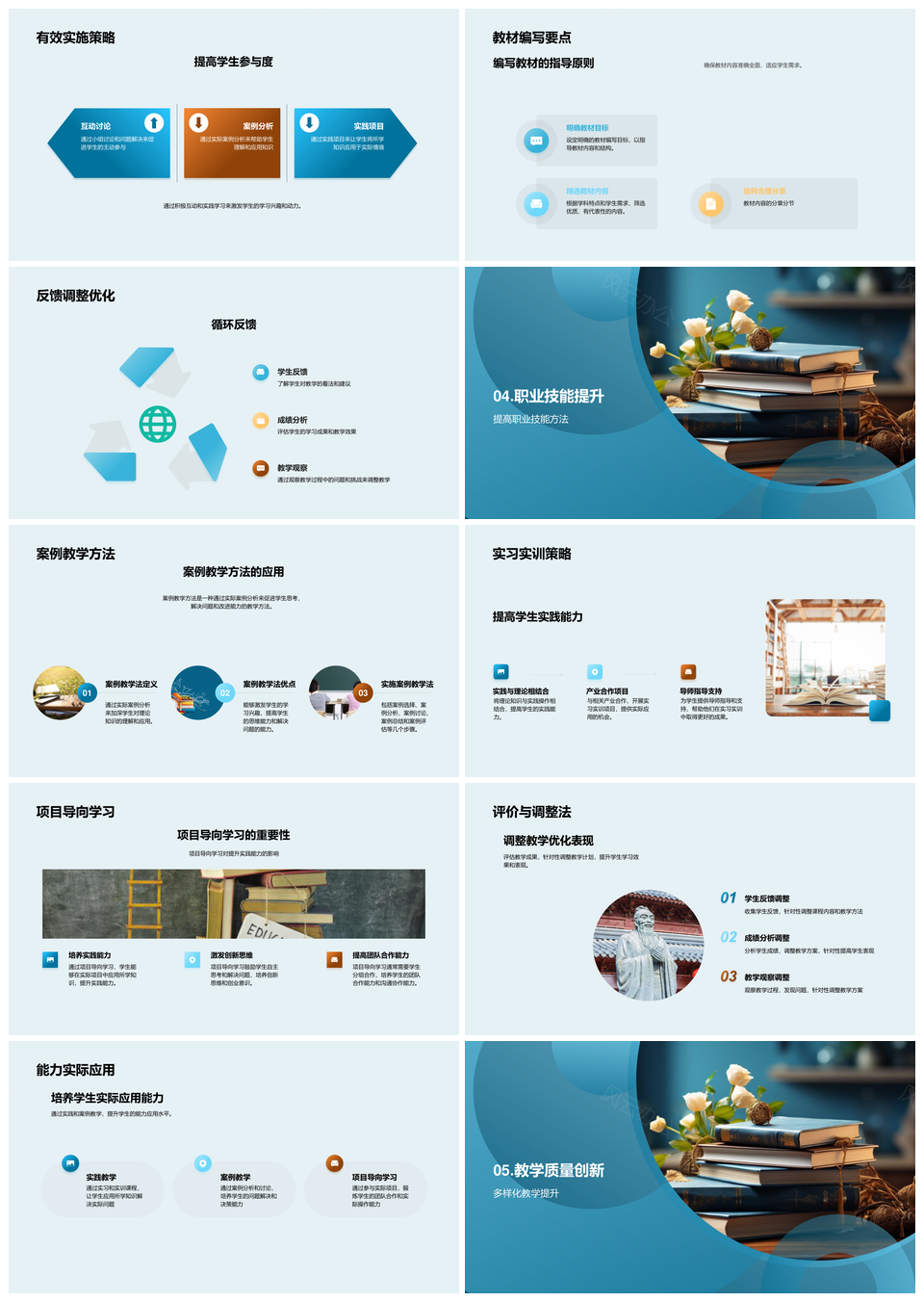 专科教育教学法课程开发与实训挑战PPT模板