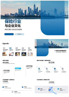保险企业文化新员工融入实践与趋势PPT模板
