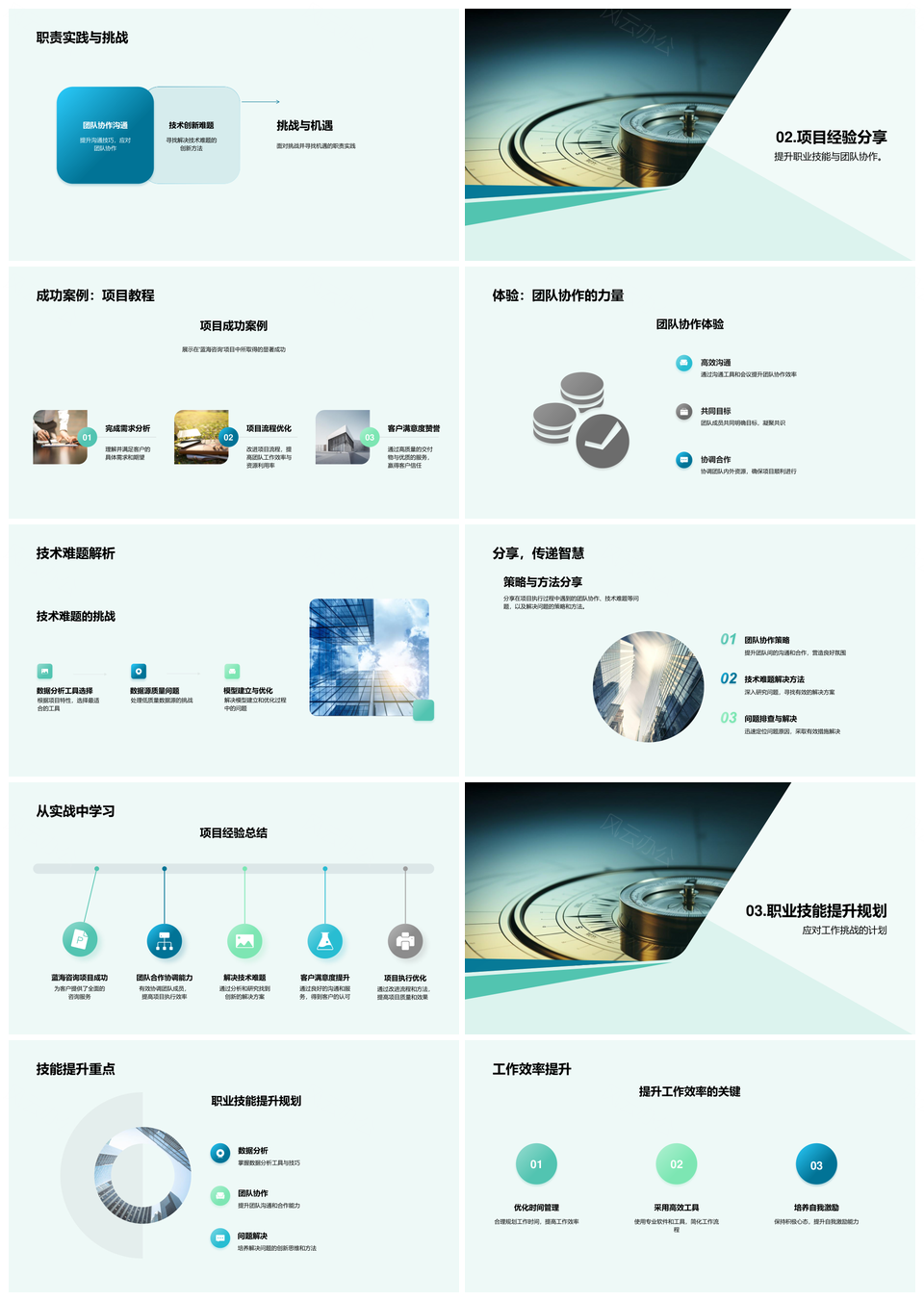 职业规划蓝海项目挑战策略与技能提升路径PPT模板