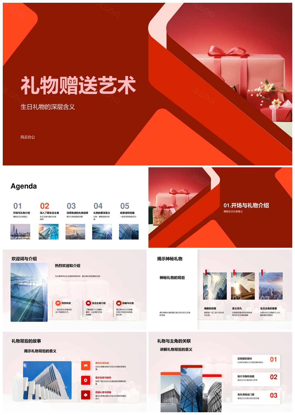 生日礼物艺术依兴趣选深意馈赠PPT模板