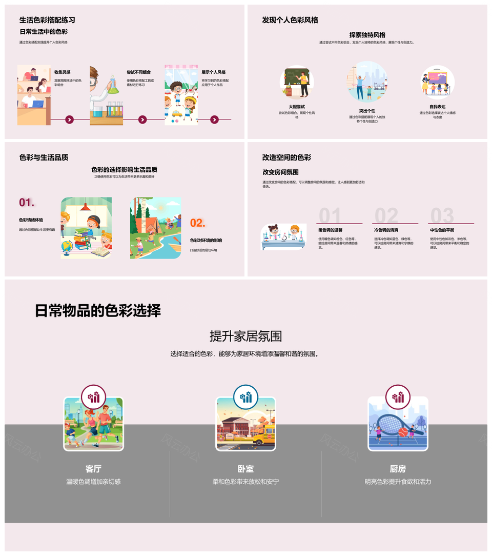 色彩魔法学色轮科学与艺术情绪视效互补PPT模板