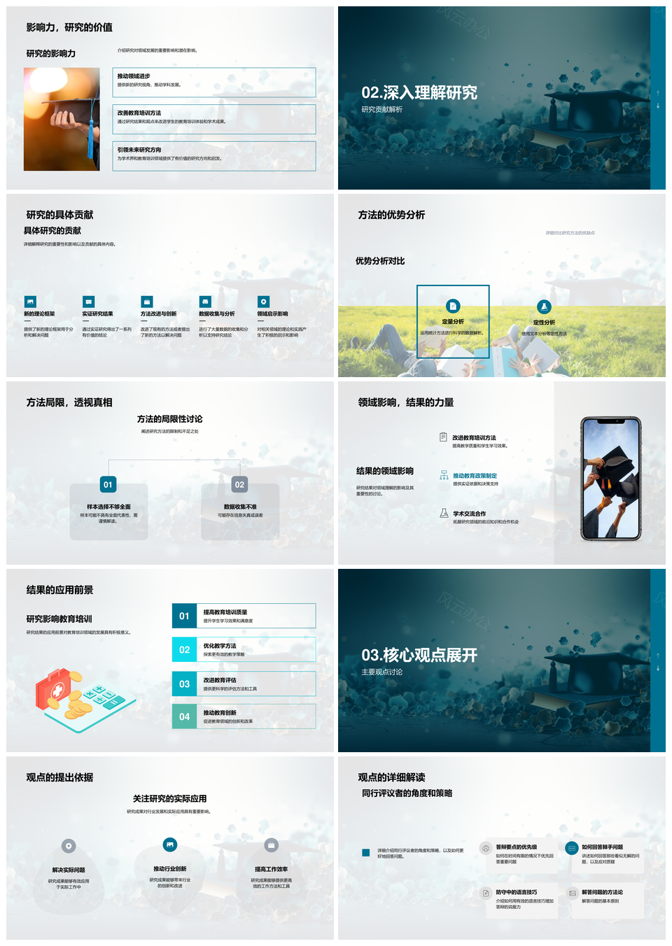 博士论文答辩策略与评议PPT模板