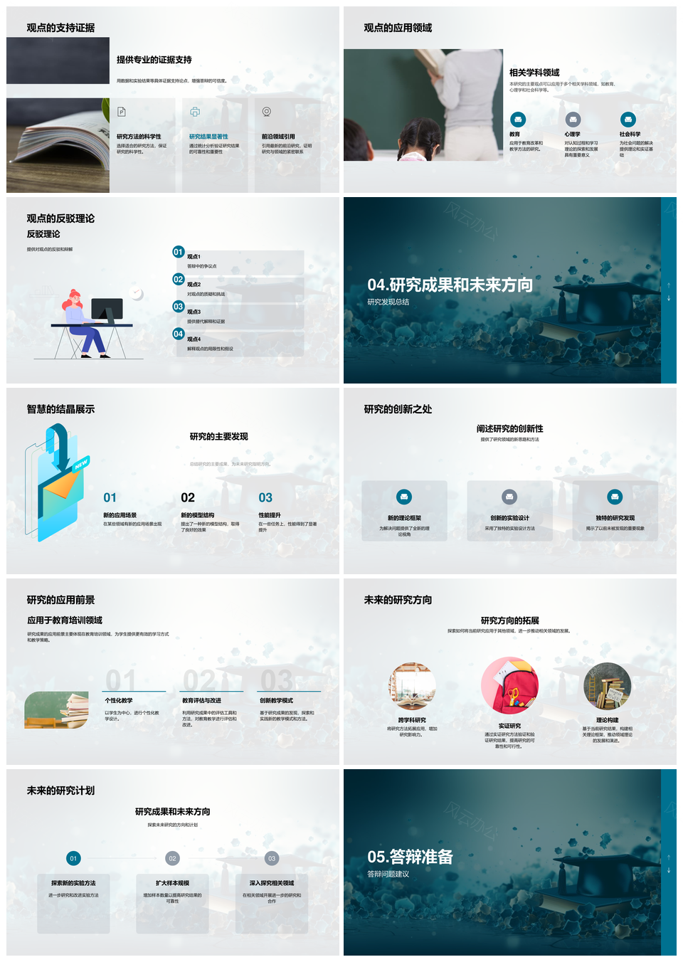 博士论文答辩策略与评议PPT模板