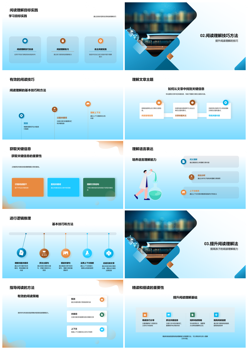 二年级阅读探索提升理解力学习兴趣PPT模板