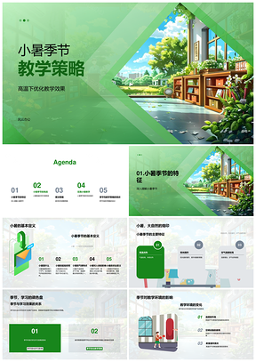 小暑教学环境调整与教师创新策略PPT模板