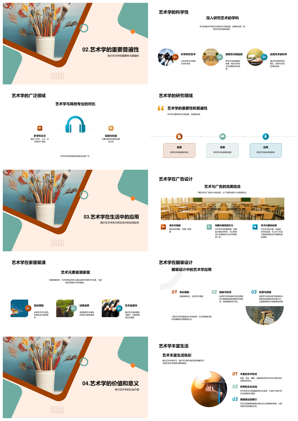 艺术学历史流派科学定义与应用研究领域PPT模板