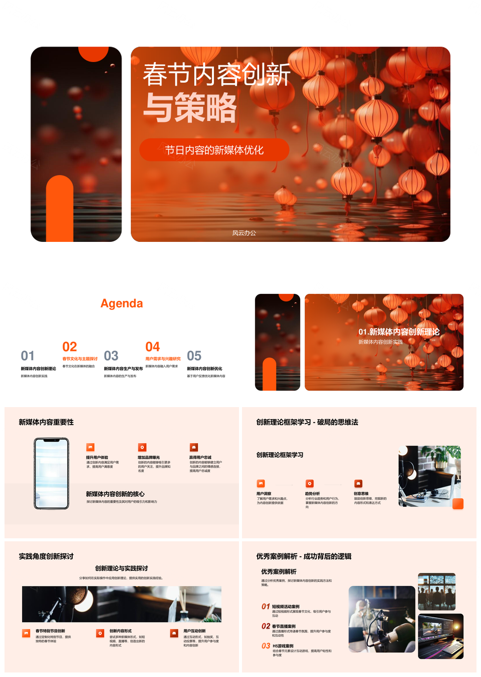 春节新媒体内容创新策略与用户体验优化PPT模板