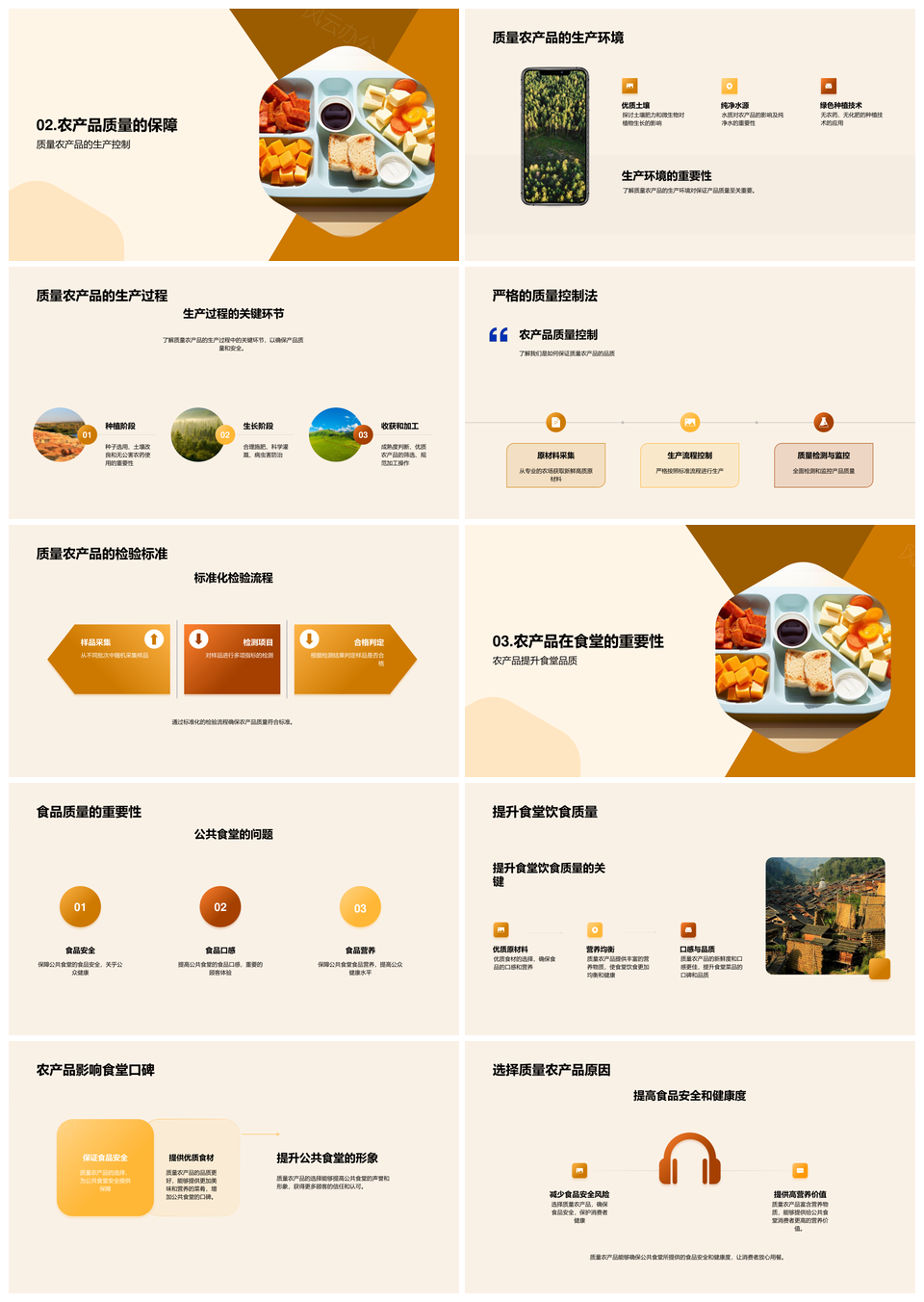 公共食堂食品安全与农产品质量控制PPT模板