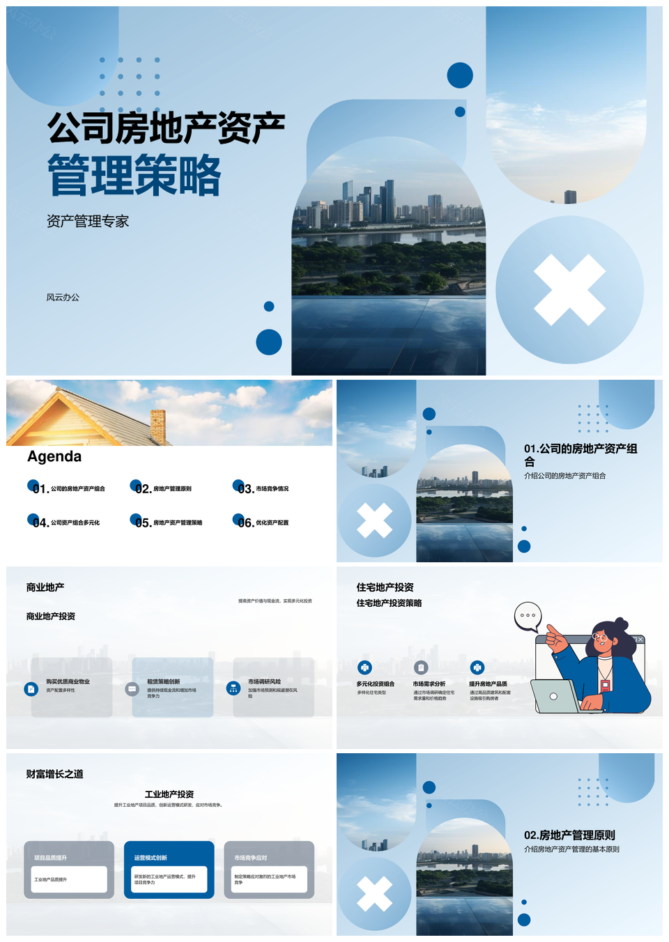 房地产公司多元资产管理风险管理策略PPT模板