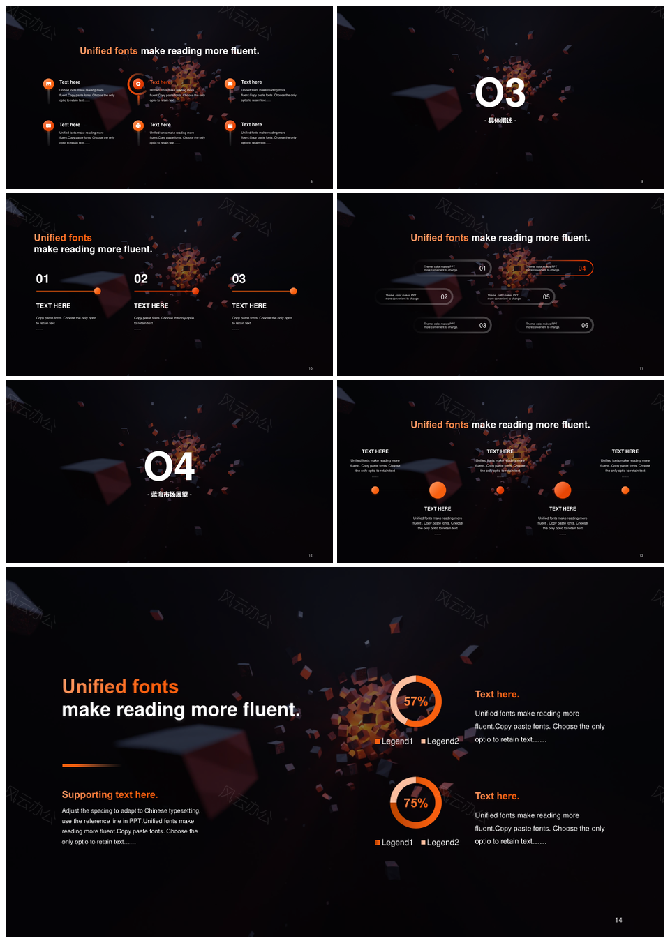 黑科技元宇宙未来智能商业空间PPT模板