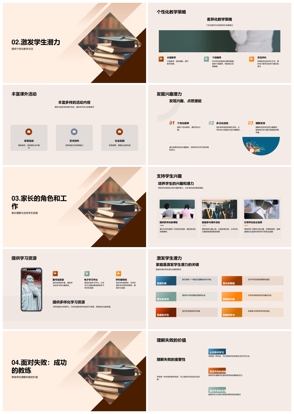 家校协同育英才强心理拓潜力PPT模板