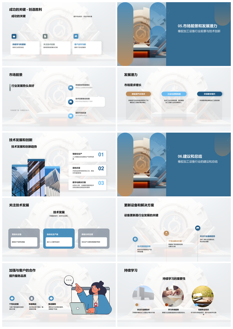 橡胶加工设备智能技术趋势与市场增长PPT模板