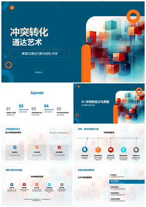 中层管理团队冲突转化通达艺术培训研讨PPT模板