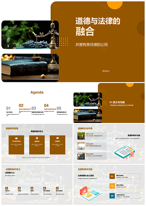 道德法律平衡护权益稳秩序PPT模板