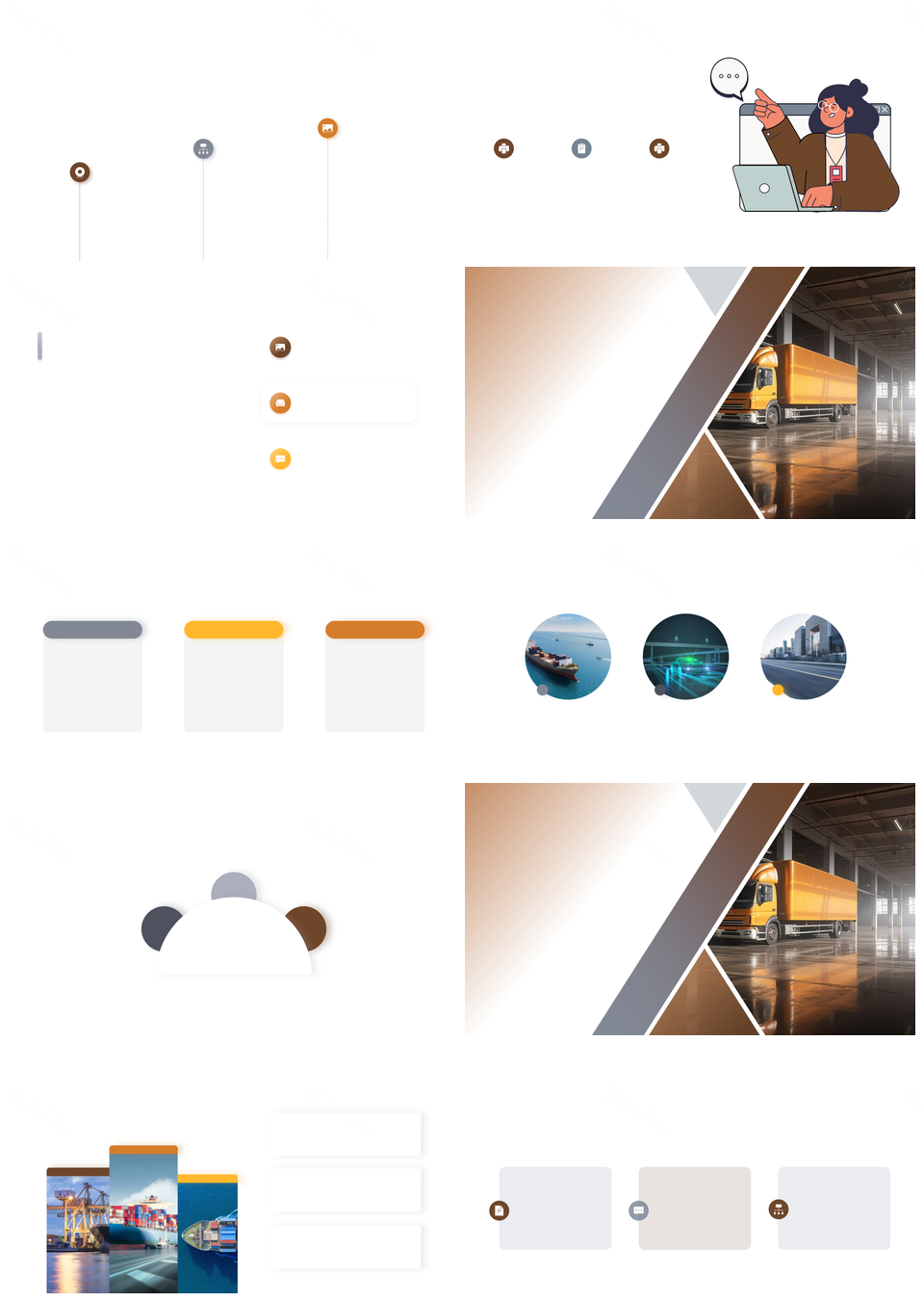 物流链路优化快递服务创新实践PPT模板