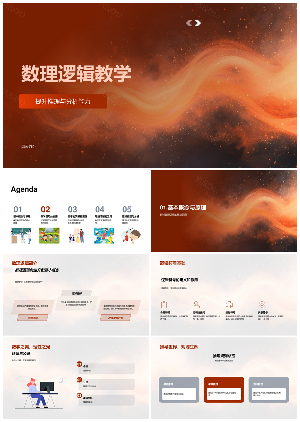 本科数学专业数理逻辑教学PPT模板