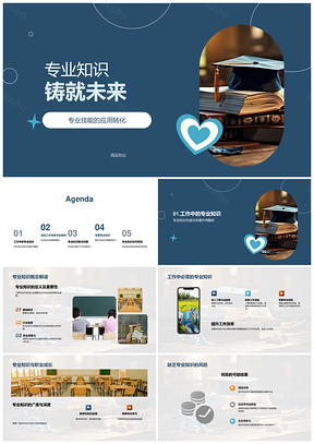 专业能力驱动多领域职业发展PPT模板