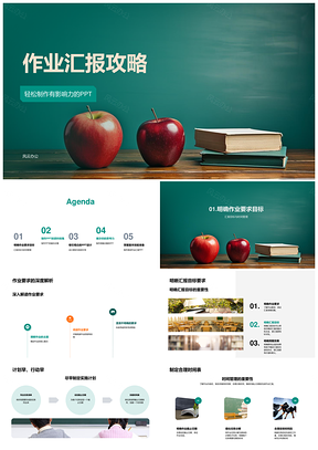 师生作业汇报PPT制作步骤与设计原则