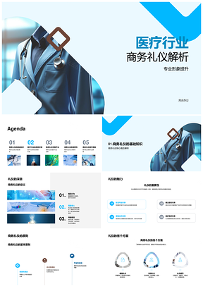 医疗行业商务礼仪与专业形象提升培训PPT模板