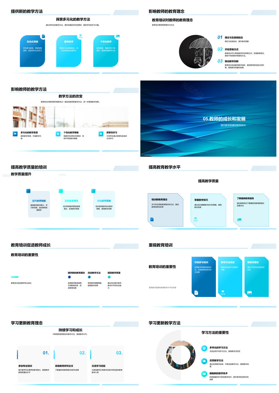 教师培训师实践成长与培训发展PPT模板
