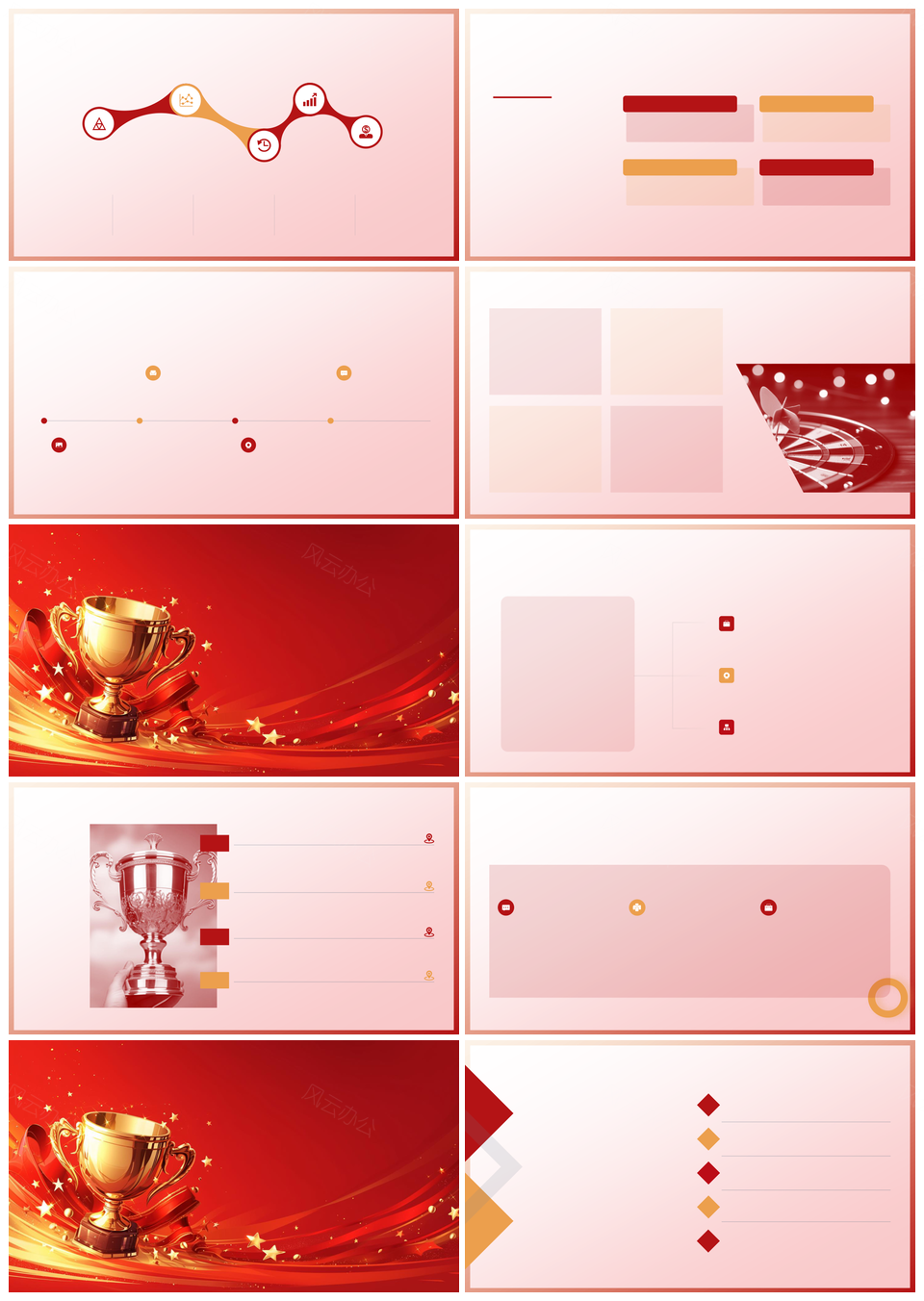 年度表彰激励团队再创佳绩年会PPT模板