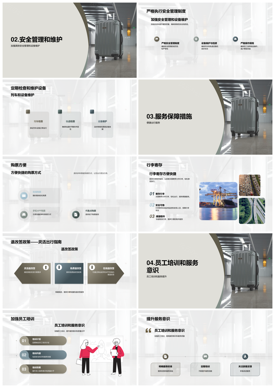高铁旅客安全服务保障竞争新纪元PPT模板