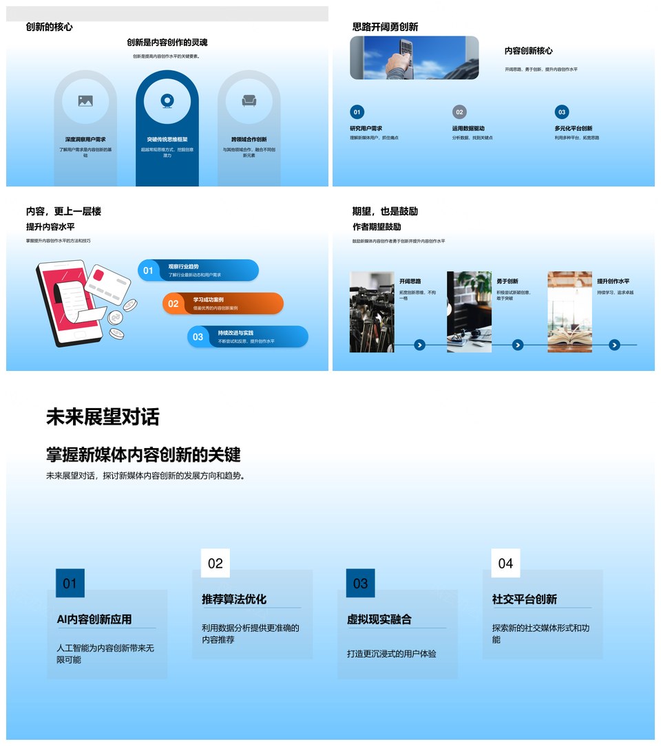 新媒体创意实战内容创新策略与策划专家创作者PPT模板