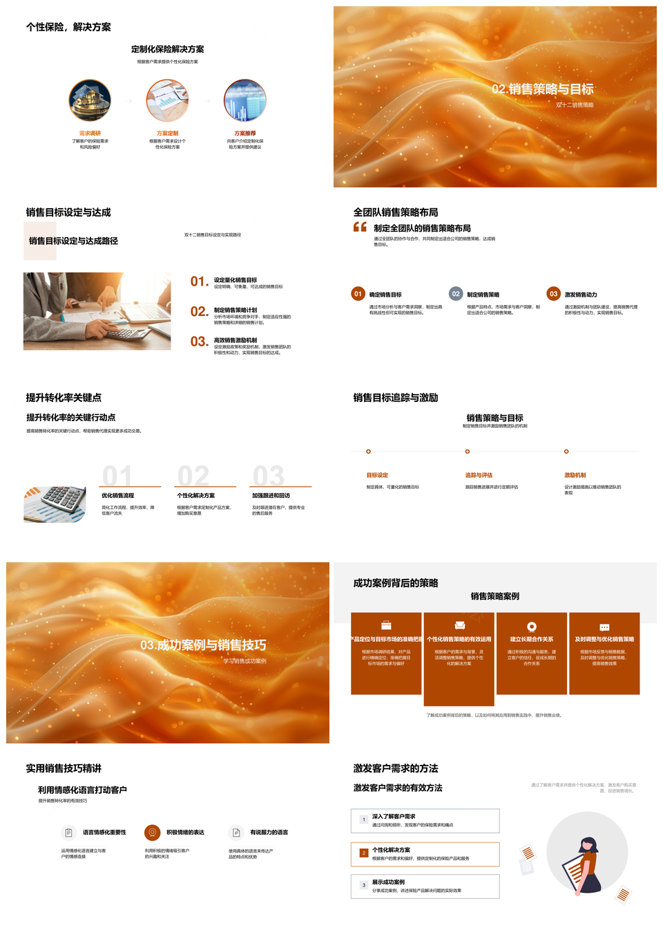 2025双十二保险销售目标策略产品线转化案例技巧动员PPT模板