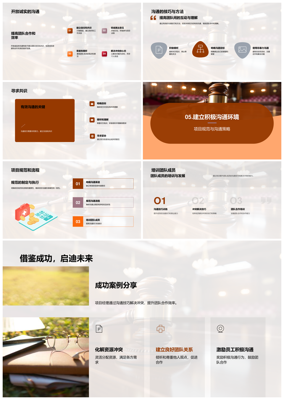 项目管理冲突调解策略与团队沟通协作PPT模板