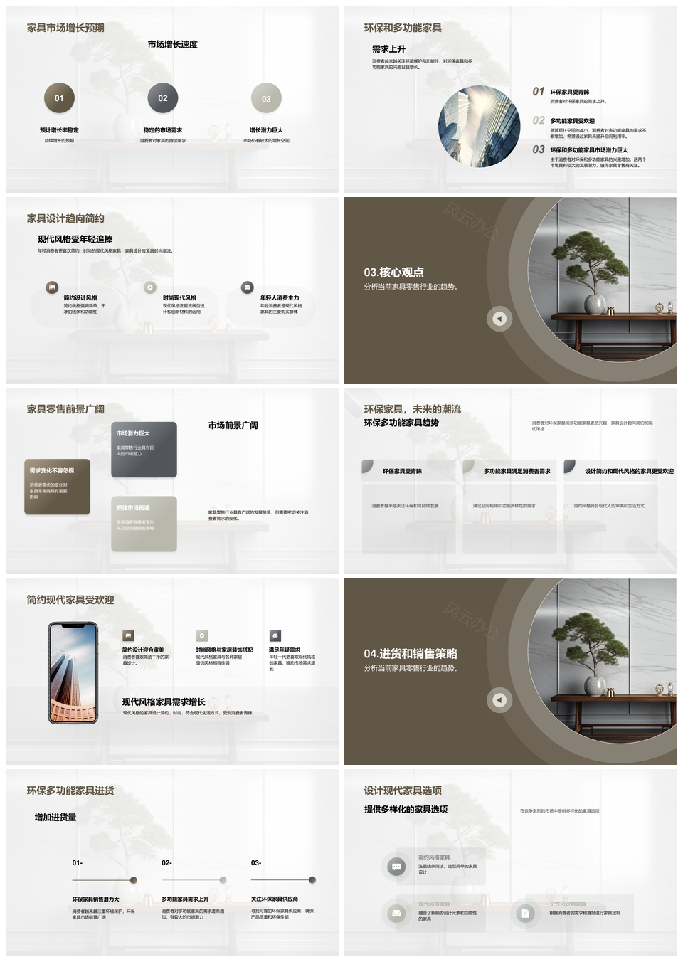 2025未来家具零售环保多功能趋势发布会分析PPT模板