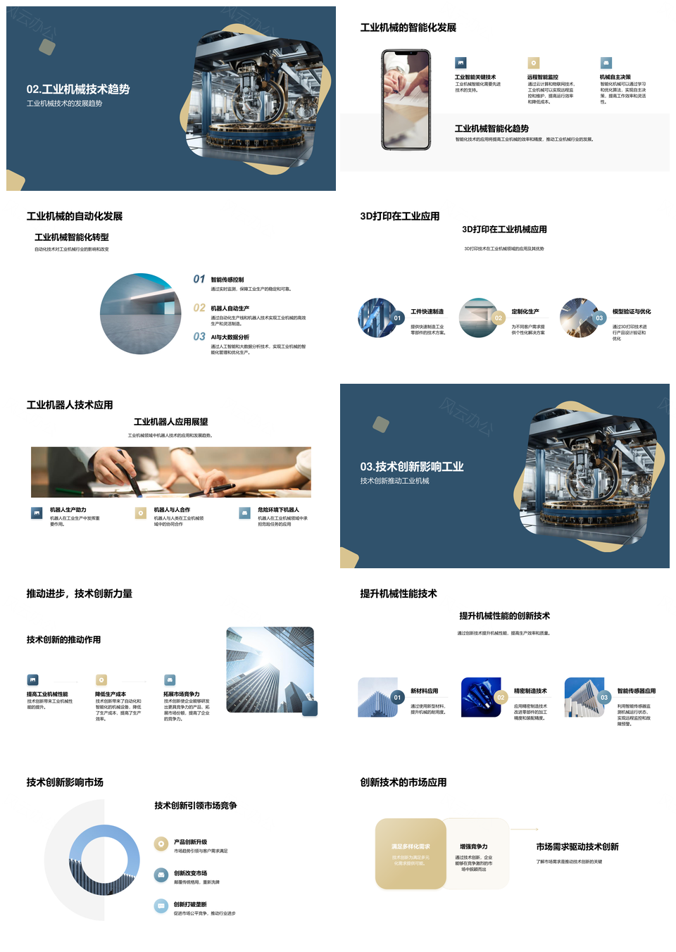 工业机械智能技术革命驱动创新设计制造PPT模板