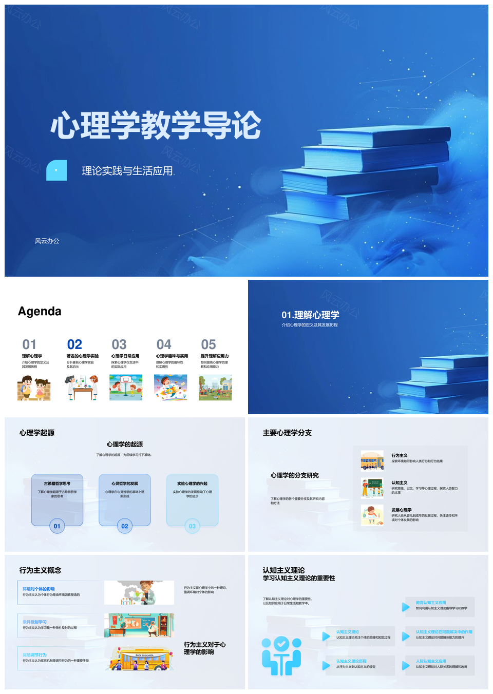 心理学理论与实践应用行为主义认知主义实验PPT模板